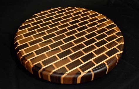 Hand Made Signature Black Walnut End Grain Round Cutting Board by ...