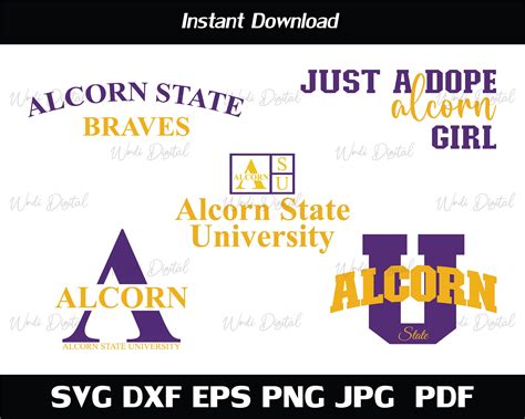 Alcorn State University Svg , Alcorn State BRAVES Svg , Just A Dope Alcorn State Svg ,cut Files ...