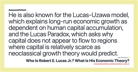 Who Is Robert E. Lucas Jr.? What Is His Economic Theory ...