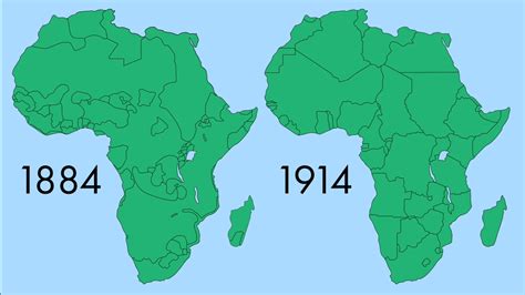 African Borders 1884 vs. 1914 Historical Pictures, Historical Maps ...