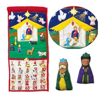 Fabric Nativity Advent Wall Calendar with Pockets - Christianbook.com