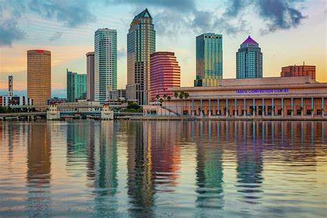 Tampa Florida Skyline and Bay Reflections Photograph by Gregory Ballos ...