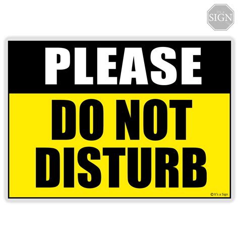 Do Not Disturb Sign - Laminated Signage - A4 / A5 Size | Lazada PH