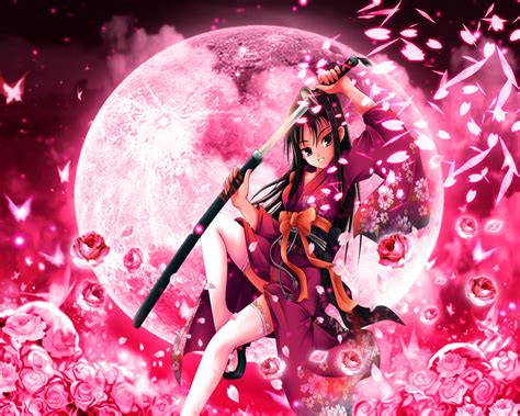 Anime Samurai Girl Wallpaper - WallpaperSafari