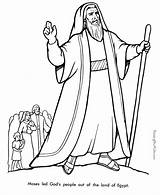 Moses Coloring Page  Bible sketch template
