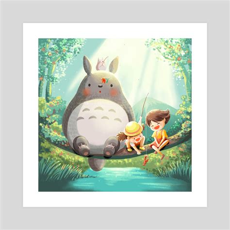 Totoro Fan Art, an art print by RorochanArt - INPRNT