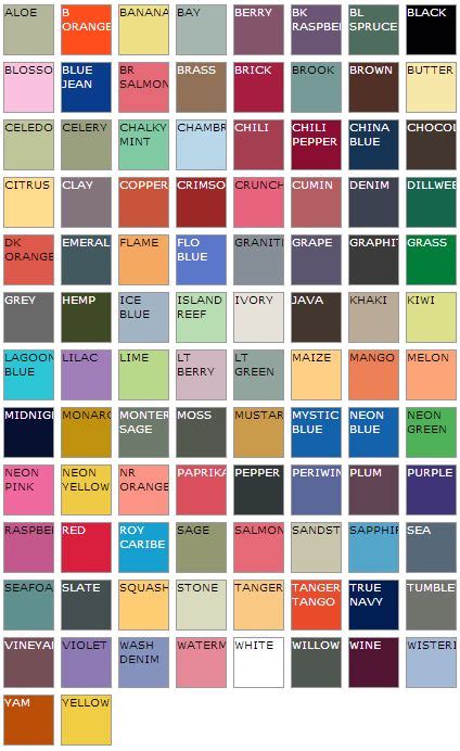 Comfort Colors Swatch Chart | Comfort colors long sleeve, Comfort color, Comfort colors sweatshirt