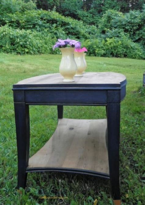 Navy Blue Coffee Table Wood Top | Buy Now