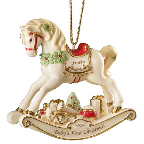 Rocking Horse Ornament | Horse ornaments, Baby first christmas ornament, Lenox christmas ornaments