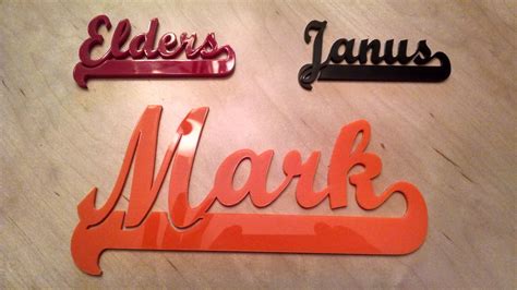 Acrylic Name Cutout