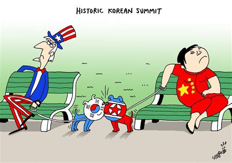 Cartoons: North and South Korean leaders come together in 'historic' meeting