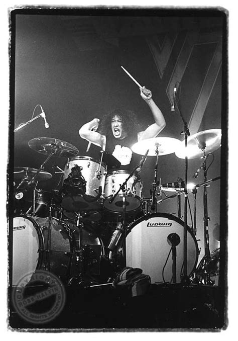 Alex Van Halen getting some praise for his amazing drum solo!!!!! 1978 ...