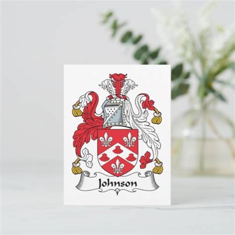 Johnson Family Crest Postcard | Zazzle