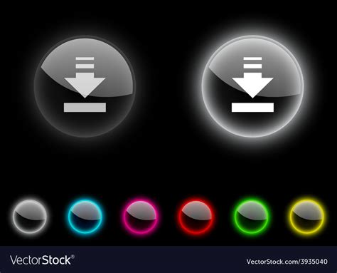 Download button Royalty Free Vector Image - VectorStock