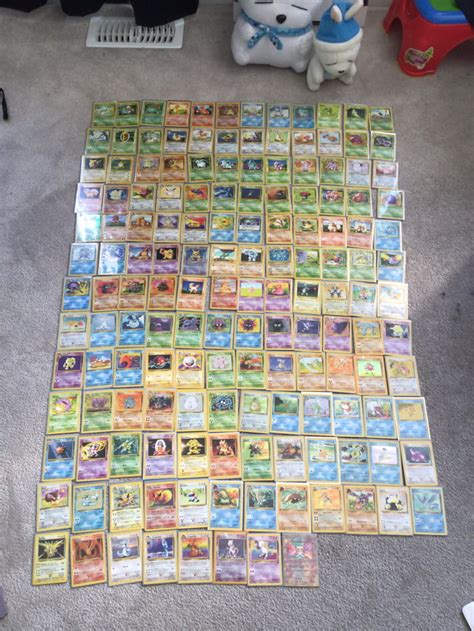 All 151 Pokemon cards from 1999. finally caught’em all - 9GAG