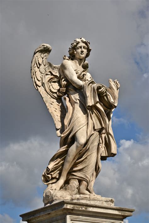 Free Images : monument, statue, italy, sculpture, angel, art, rome ...