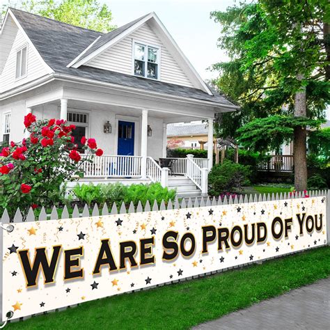 Buy We Are So Proud of You Banner - 120x20 Inch | Graduation Yard Sign ...