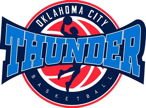 NBA Logo Oklahoma City Thunder, Oklahoma City Thunder SVG, Vector ...