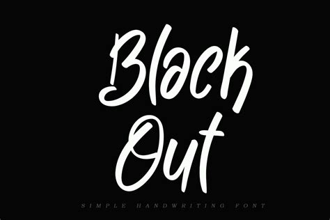 Black Out Regular | PREMIUM Font