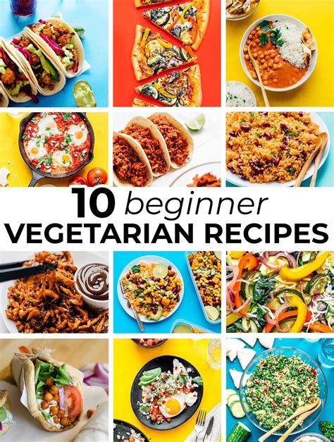 10 Vegetarian Recipes for Beginners (Easy + Fast) 💪 | Live Eat Learn