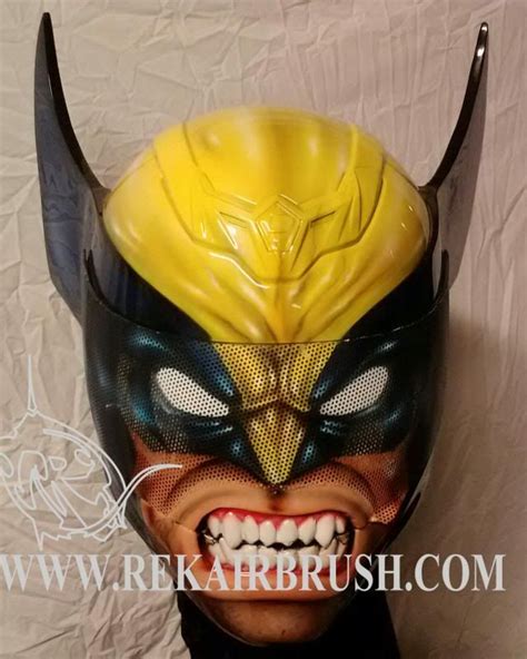 Wolverine Custom Motorcycle Helmet | Motorbike helmet, Cool bike ...