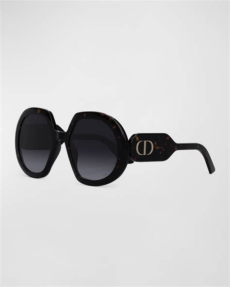 DIOR DiorSignature Round Acetate Sunglasses | Neiman Marcus