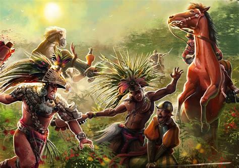 ArtStation - Aztec battle, Leandro Seva in 2020 (With images) | Ancient war, Aztec, War art