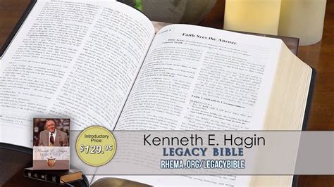 The Kenneth E. Hagin Legacy Bible | Simple faith precepts are as fresh ...