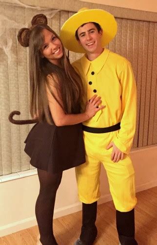 Man in the Yellow Hat and Curious George Couple Costume