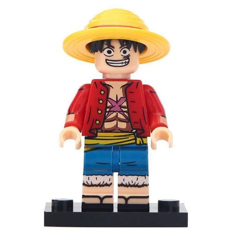 Monkey D. Luffy Anime One Piece Lego Moc Minifigures Block Toy Gift For ...