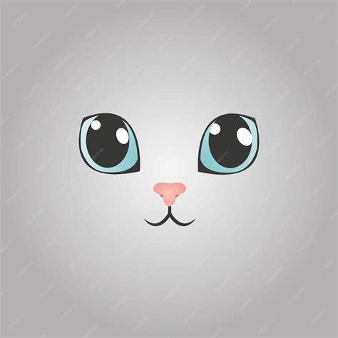 Premium Vector | Cute cat face wallapaper background