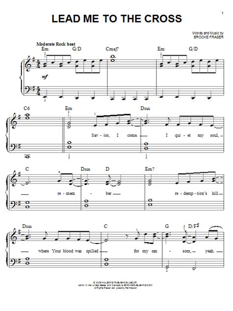 Lead Me To The Cross | Sheet Music Direct