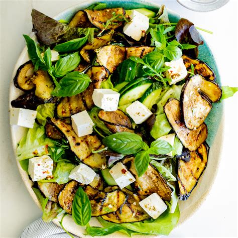 Easy Grilled Eggplant Salad - Simply Delicious