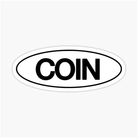 "COIN Band" Sticker for Sale by mslucyrose | Redbubble