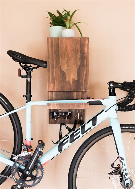 DIY Wall Mounted Bike Rack - DIY Huntress