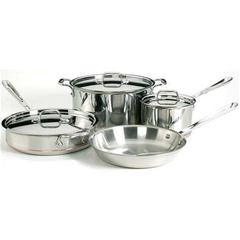 Copper-Core Stainless Steel 7-Piece Cookware Set | Choose-Your-Gift