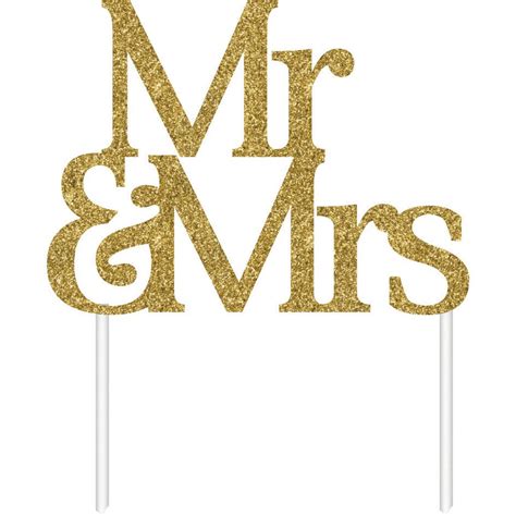 Mr & Mrs Cake Topper | BIG W