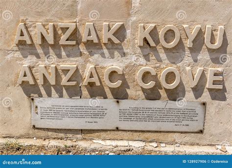 Anzac Cove in Gallipoli at Canakkale Turkey Editorial Photo - Image of history, tomb: 128927906