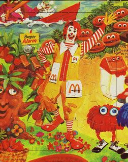 McDonalds McDonaldland mini-puzzle - Ronald waving burger … | Flickr