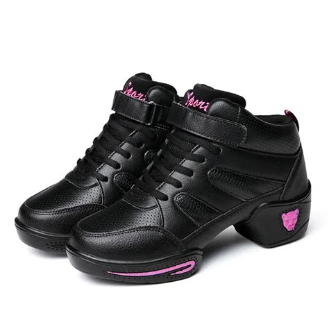 New Women's Modern Dance Sneakers Lace Up High Quality Jazz Hip Hop ...