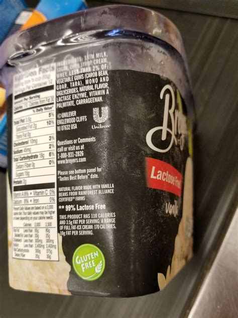 Ice Cream Nutrition Facts Breyers | Blog Dandk