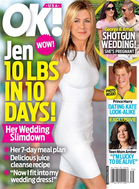 Jennifer Aniston Wedding Diet—How She’ll Lose 10 pounds in 10 days | OK ...