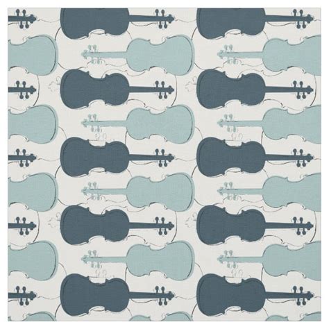 Violin (or Viola) Pattern Fabric | Zazzle.com