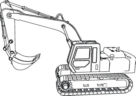 Excavator Coloring Page at GetDrawings | Free download