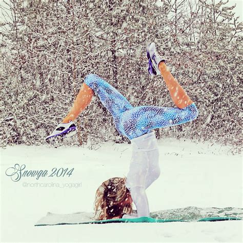 Snowga, snoga, yoga, yoga pose, yoga poses, pincha, forearmstand ...