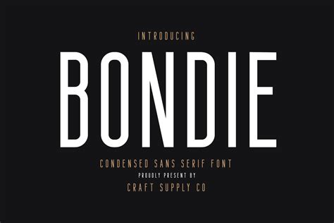 Bondie - Condensed Sans Serif (122755) | Regular | Font Bundles