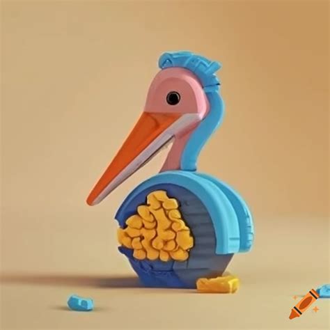 Pelican meeple for board games