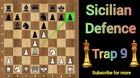 Sicilian Defence: Trap 9 | Chess Opening traps | Chess addict - YouTube