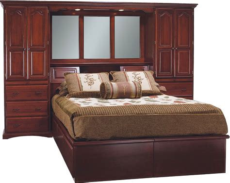 Abalone Bedroom Bed Wall & Drawers AW1015 - Penny Mustard - Milwaukee ...