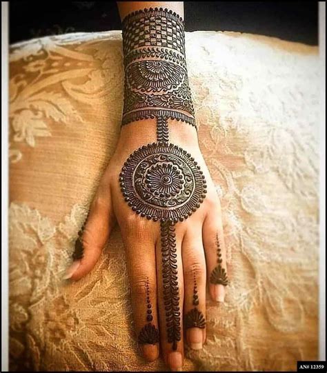 Pakistani Tikki Mehndi Design [AN 12359] | MehndiDig.com